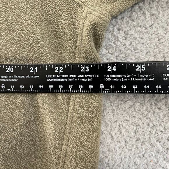 Eddie Bauer 1/4 Zip  Men LT Green Outdoor Hiking Fleece Pullover - Picture 7 of 9